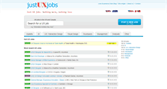 Desktop Screenshot of justuxjobs.com